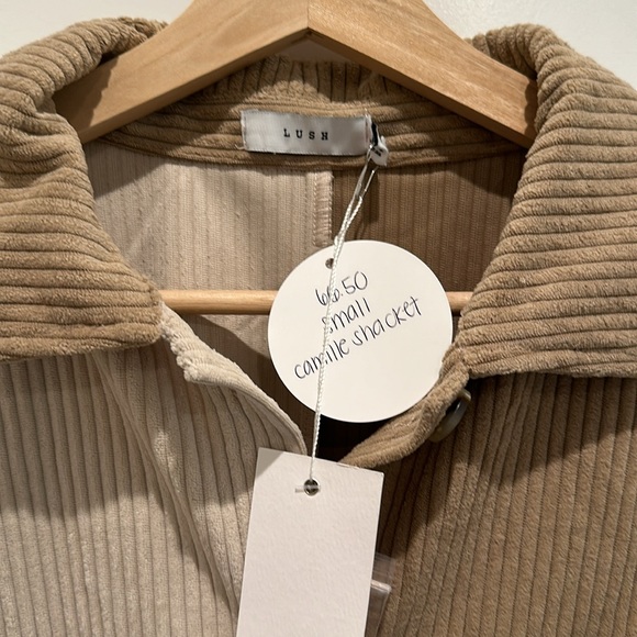 Lush Corduroy Patchwork Shacket - Picture 5 of 6